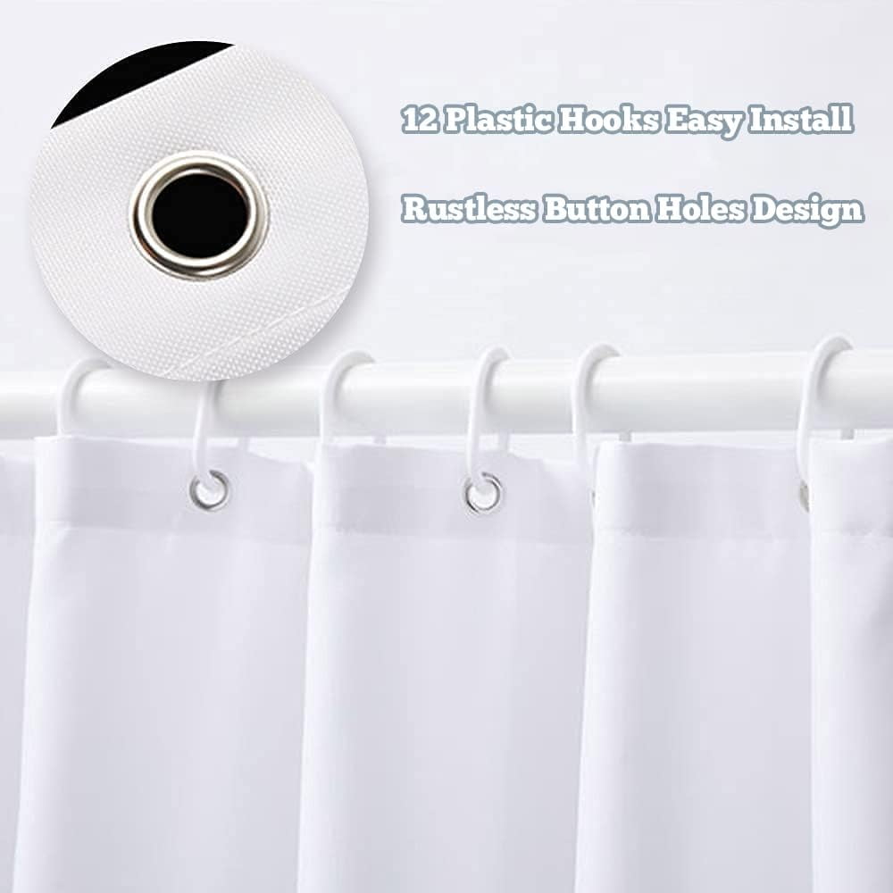 Kids Boys Shower Curtain Cartoon Planet Cute Universe Galaxy Space Moon Kid Shower Curtain Bathroom Set Baby Print Cosmos for Boys Girls Kids Bath Curtain Accessories Decor 72Wx72L