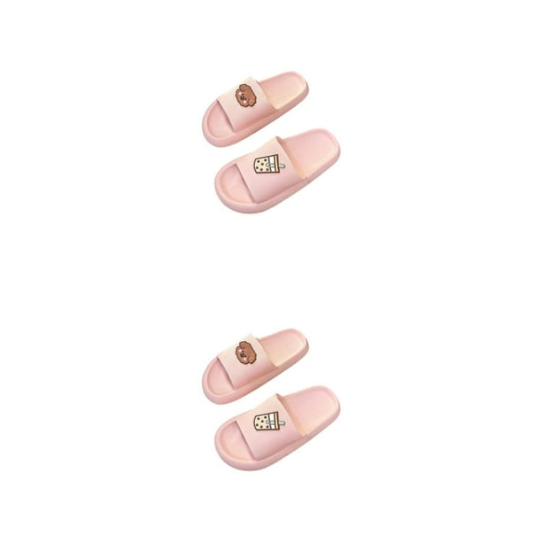Minnieouse Zapatillas deslizantes con estilo: cómodas y livianas, suaves, gruesas, con plataforma inferior, zapatillas con punta abierta, Type6 NO6
