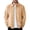 Earthy Yellow #21, variant on Faux Suede Zip Bomber Jacket Men Turn‑Down Collar Side Pockets Classic Casual Coat for Fall Winter Business Casual Daily Wear