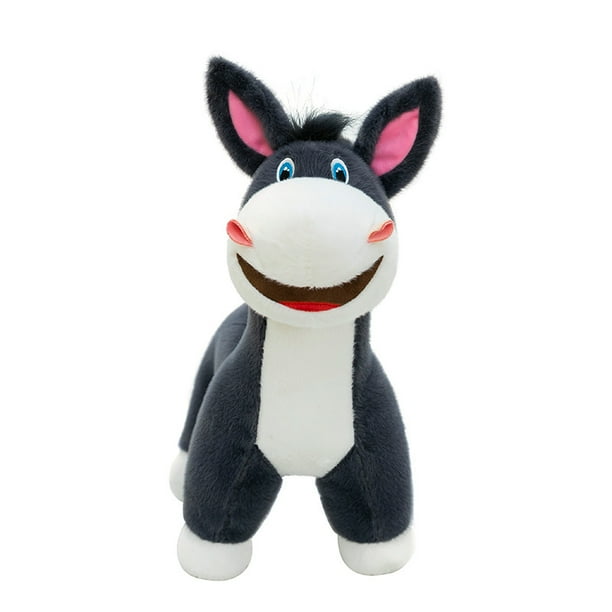 Muñeco de peluche con forma de burro de peluche, 45 cm, diseño de dibujos animados