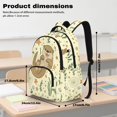 thumbnail image 6 of KUIFORTI Brown Animal Bookbag with Lunch Box Set 4 piece Comfortable Kids Backpack with Pencil Case Water Bottle Sleeve for Elementary Middle School Daily Use, 6 of 7