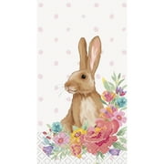 The Pioneer Woman Multi Color Blooming Bunny Paper Guest Napkins, 7.75in x 4.5in, 24ct