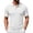 White, variant on Telankuip Checkered Pattern Polo Shirts for Men Summer Breathable Casual Work Top with Classic Collar Solid Color Loose Comfy for Business Leisure Wear White XL
