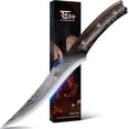 thumbnail image 1 of SYOKAMI Boning Knife for Meat Cutting, 6.7 Inch Japanese Style Fillet Knife with Wood Handle, High Carbon Razor Sharp Flexible Blade Deboning Knife, Damascus Pattern Full Tang Design Ideal for Gift, 1 of 6