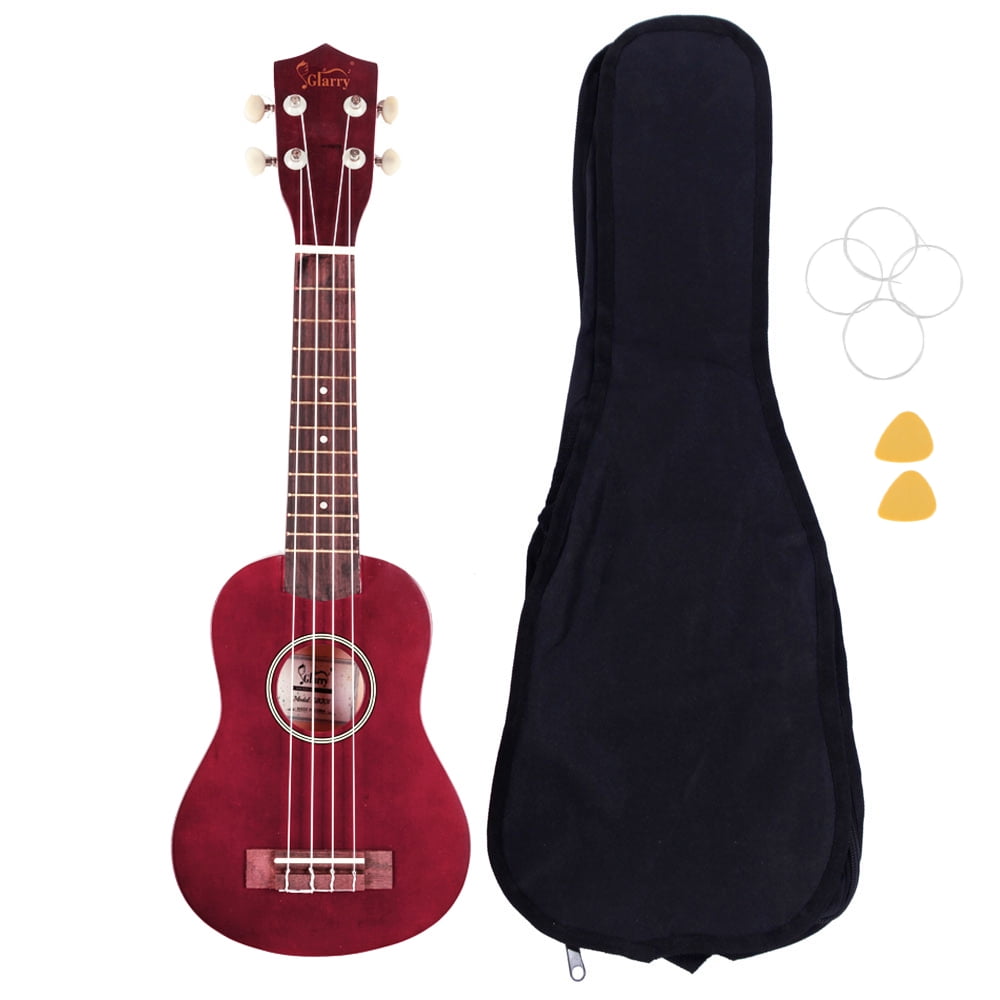 CIPACHO Glarry Mini Ukulele for Beginners, 21 Inch Kids Toddler Guitar with Gig Bag (Red)