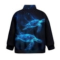 thumbnail image 5 of Uorisanigo Blue Turtle Girls Half Zipper Sweatshirts Loose Quarter Zip Pullover Sweatshirts with Long Sleeve Size 5-14 Drop Shoulder Athletic Outerwear Top for Sports and Daily Wear, 5 of 7