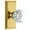 Gold, variant on Grandeur Chambord Crystal Door Knob with Carre Plate