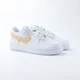 thumbnail image 5 of Air Force 1 Custom "Tan Beige Drip Swoosh" White Shoes Mens Womens Kids Sizes, 5 of 6