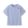 thumbnail image 2 of ITSAME Boys Girls Athletic Shirts, Letter Print Cotton Quick-Dry Crewneck Tops Summer Sport T-Shirts Blue Size 15-16, 2 of 4