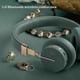 thumbnail image 3 of Auriculares inalámbricos P3 con Bluetooth 5.0, estéreo de alta fidelidad, con micrófono, TF, FM, para juegos, ajustables, para Xiaomi y iPhone, color blanco, 3 of 5