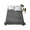 Grey, variant on Twin Flat Sheet 66"x96", Geometric Grey Soft Lightweight Bedding Flat Sheets Only, Abstract Contemporary Minimalist Line Brushed Microfiber Top Bed Sheet, Breathable StainResistant Bedsheets