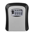 thumbnail image 1 of Password Key Storage Lock Box ,Safe Waterproof 4 Digits Combination Walling Installation Keybox For Home Outdoor ,Easy to Use, 1 of 7