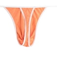 thumbnail image 3 of TANBOM Men's Nylon Thong Sexy Underwear Soft Big Pouch Breathable Tagless Orange L, 3 of 6
