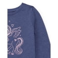 thumbnail image 4 of Garanimals Toddler Girl Long Sleeve Graphic T-Shirt, Sizes 18M-5T, 4 of 5