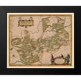 thumbnail image 2 of Blaeu 23x20 Black Modern Framed Museum Art Print Titled - Guizhou Province China - Blaeu 1655, 2 of 5