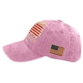thumbnail image 6 of Minjewel Unisex 250th Anniversary Patriotic Baseball Cap Distressed Washed With "250 YEARS" Text Retro Adjustable Hat For Celebration,Pink, 6 of 7