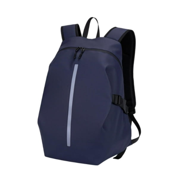 Mochila para casco de motocicleta, ligera, con tiras reflectantes, para ciclismo, multifuncional, para acampar al aire libre Azul