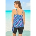 thumbnail image 2 of Swim 365 Women's Plus Size Blouson Tankini Top With Adjustable Straps, 2 of 4