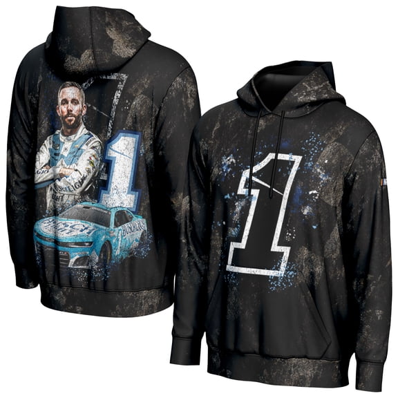 Men's ProSphere  Black Ross Chastain All Over Print Hoodie