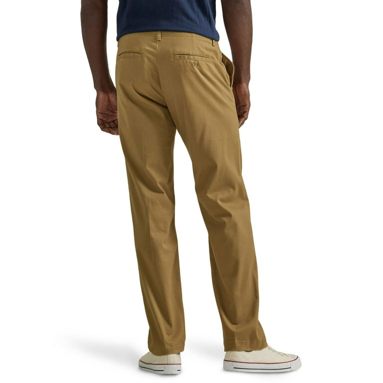 Lee Men's Extreme Comfort Straight-Fit Flat-Front Pants 42x30 Engineer