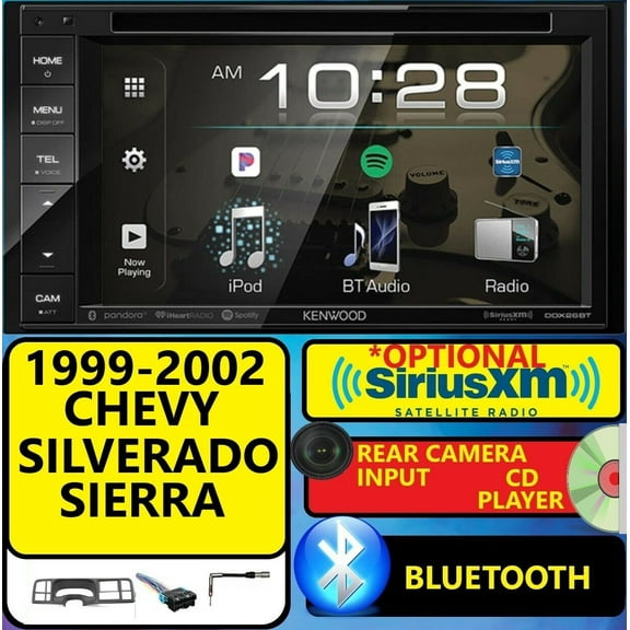 99 00 01 02 SILVERADO SIERRA DVD/CD/BLUETOOTH CAR STEREO RADIO OPTIONAL SIRIUSXM