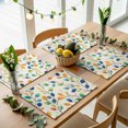 thumbnail image 5 of Colorful Leaf Placemats Set of 2, Spring Summer Botanical Vintage Washable Wipeable Table Mats for Dining Tables, Indoor Outdoor Kitchen Place Mats for Holiday Party Table Decor, 5 of 9