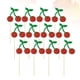 thumbnail image 4 of Paquete de 12 piezas en 1 con diseño de cerezas, para tartas de fiesta, con purpurina, para decoración de tartas, ideal para fiestas., 4 of 8