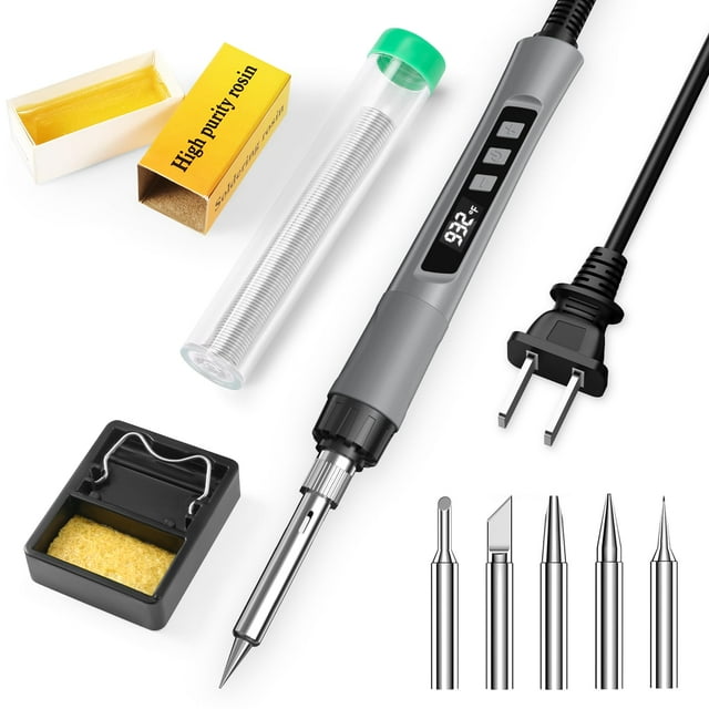 Kit de soldador Crtsweker 190W 110V con control de temperatura