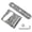 Silver, variant on 6 String Roller Saddles Bridge and Control Plate with Carving Decorative Pattern Strings Through Bridge For Guitars