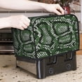 thumbnail image 7 of Xecao Green Snakeskin Print 2 Slice Toaster Cover with Pockets, Small Appliance Cover, Dust and Fingerprint Protection, Machine Washable, 7 of 7