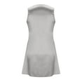 thumbnail image 5 of Fnooota Womens Summer Nightgowns, Comfy Sleeveless Loose Fit Pleated Front Nightshirts Pajama Dresses Gray Size XL, 5 of 5