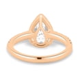 thumbnail image 6 of ESTE ORIGIN 2.62Ct Lab-Grown Diamond Pear Cut Halo Engagement Ring in 18K Rose Gold for Women's, 6 of 8