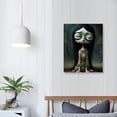 thumbnail image 4 of Nawypu Duck Poster Funny Famous Painting Lisa Spoof Poster Print Modern Canvas Painting Wall Art Picture Living Room Home Decor (Framed), 4 of 5