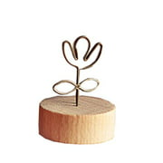 Kangkang @ Set of 2 ZAKKA Metal Wire Flower Memo/Message/Photo/Card Holder Desk Accessories Wind Rural Creative, Wrought Iron Photo Log