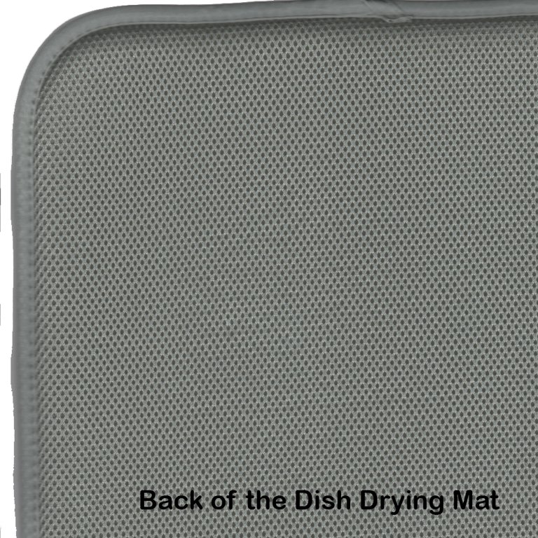 at Home Dish Drying Mat, White