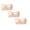 Beige 3PCS, variant on Girls Training Strapless Bandeau Bras Cami Tube Top Seamless Padding Bralettes Grey One Size