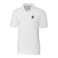 thumbnail image 2 of Men's Cutter & Buck  White Detroit Tigers Big & Tall Advantage Tri-Blend Pique Polo, 2 of 3