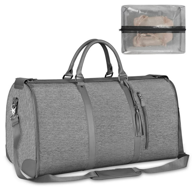 Bolsa de viaje tipo duffle Ytonet convertible para ropa, resistente al agua, color gris