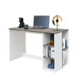 thumbnail image 2 of Escritorio de computadora FurnitureR BRENTON con estante de ALMACENAMIENTO gris, 2 of 8