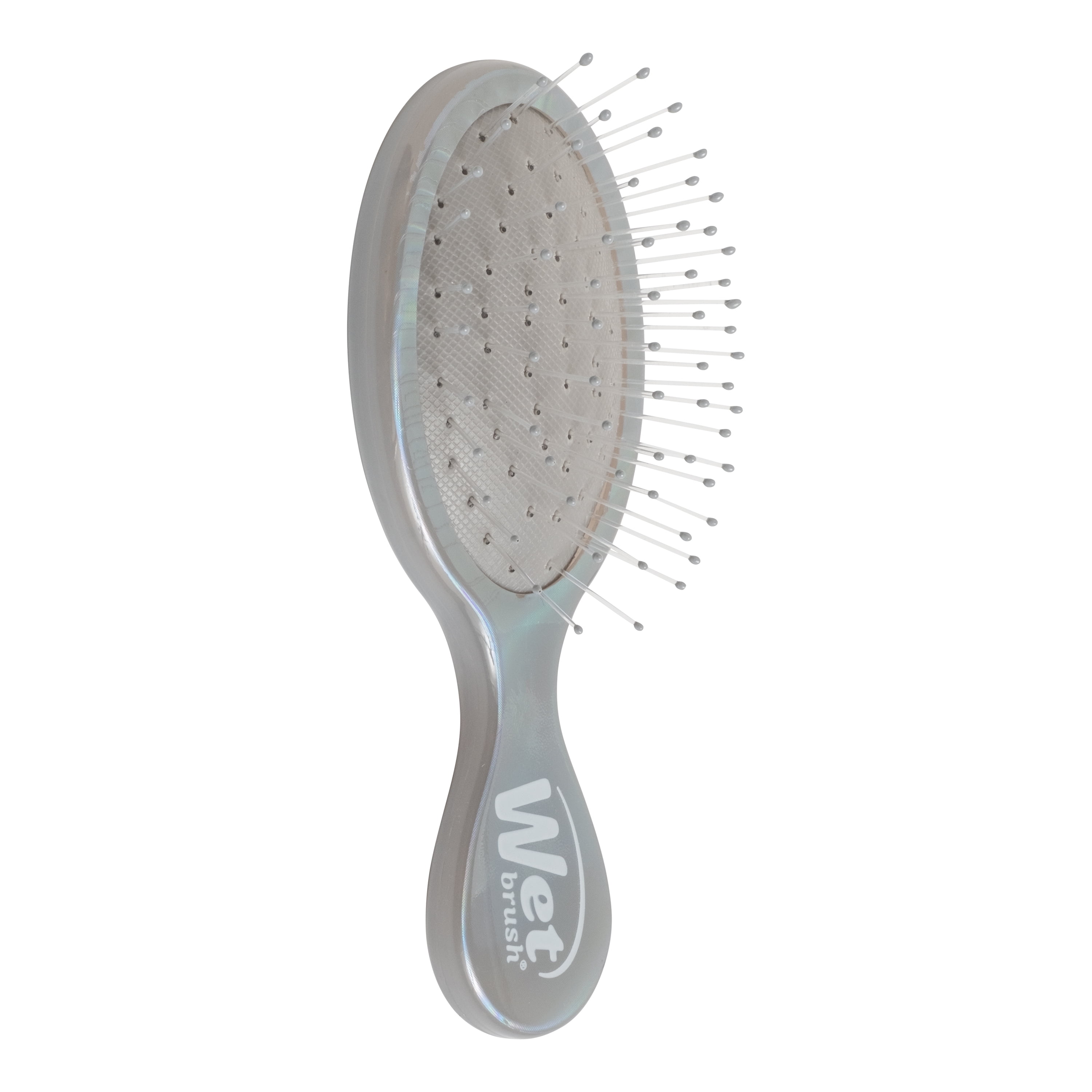 Wet Brush Iridescence Original and Mini Detangler, Hair Brush Duo Gift Set, Chrome