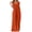 Z-Orange352, variant on Women's Dress Loose Ankle-Length Plus Size Fashion Casual Solid Color Sexy V Neck Short Sleeve Pocket Long Classic Female Dresses