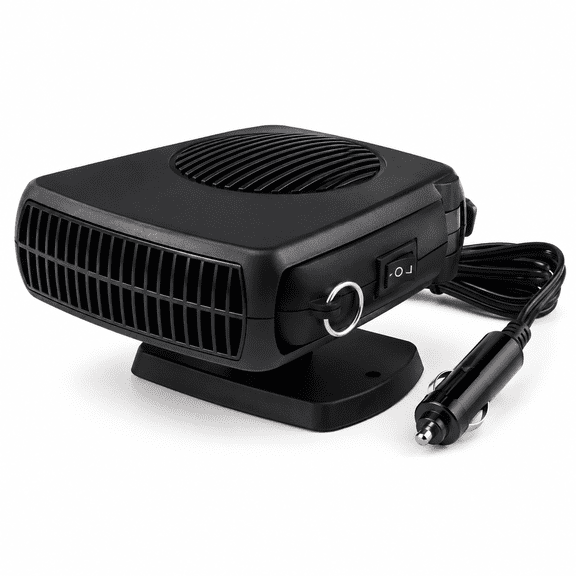 Portable Car Heater and Defroster,200W 12V Portable Car Heater that Plugs into Cigarette Lighter,2-in-1 Fast Heating & Cooling Modes 360° Rotatable (black)