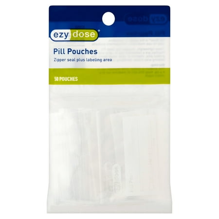 - Ezy Dose Pill Pouches, 50 count