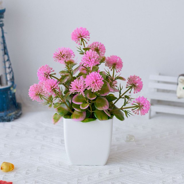 Flores de seda bonsái para decoración del hogar, plantas artificiales en macetas, jarrones de rama de ciruelo de invierno, 1 piezas