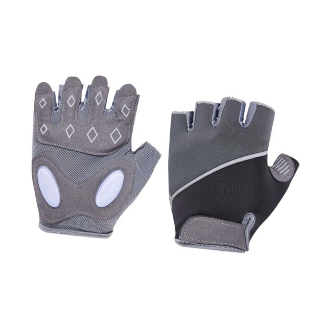 Guantes de ejercicio Salvador Guantes de gimnasio almohadillas acolchadas para hombres y mujeres fitness Gris M