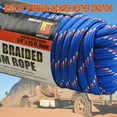 thumbnail image 6 of Wellmax Diamond Braid Nylon Rope, 1/2in X 100FT with Bonus 1/4in x25FT Cord UV Resistant, High Strength and Weather Resistant, 6 of 8
