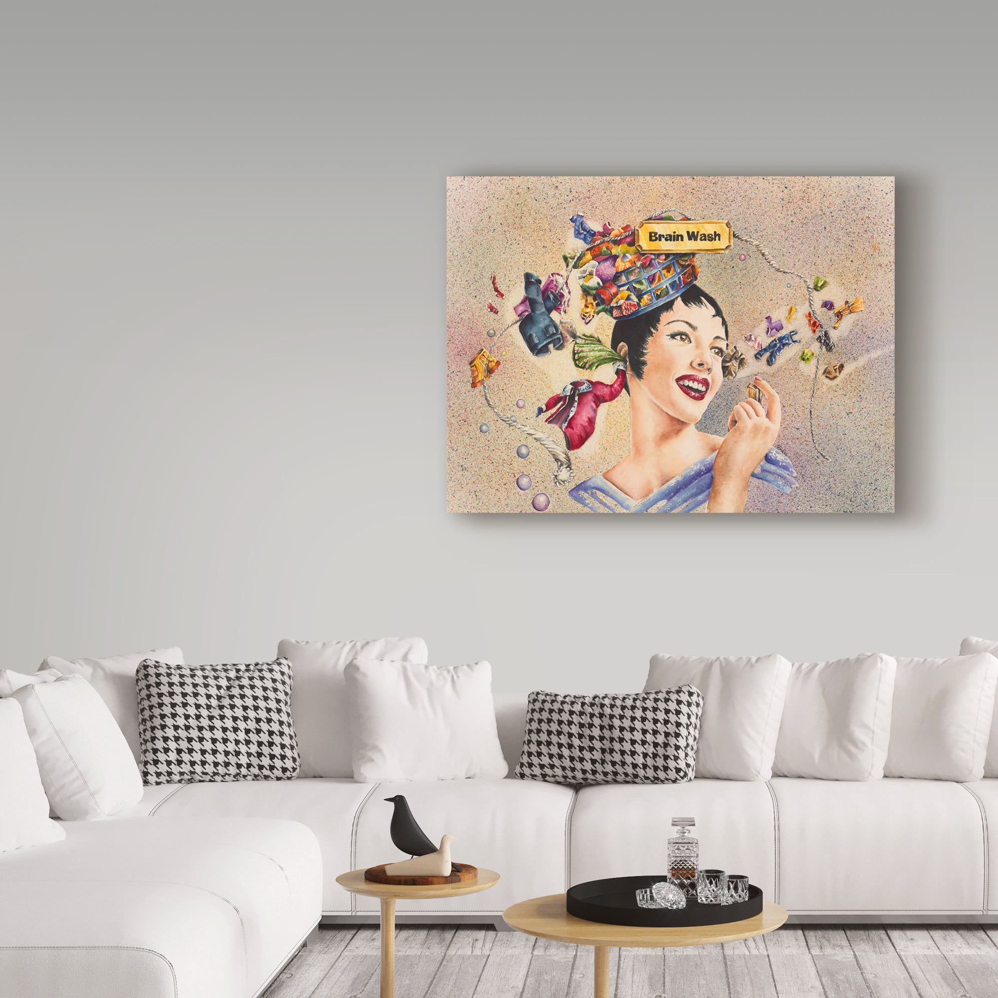 Trademark Fine Art 'Brain Wash' Canvas Art by Charlsie Kelly