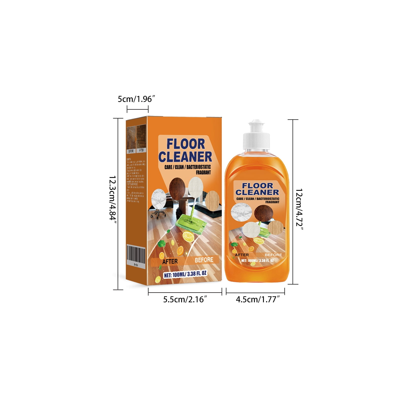 Alvantor Floor Cleaner for Mopping, Multi Surface Cleaner with Unstopables Fresh Scent, 3.38fl.oz