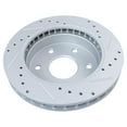 thumbnail image 5 of TRQ Performance Drilled Slotted Rotor Posi Ceramic Pad Front Set Fits Select Chevy, 5 of 6