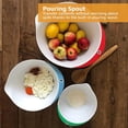 thumbnail image 5 of Jean-Patrique Plastic Mixing Bowls for Kitchen - Mixing Bowl Set of 3 - Kitchen Mixing Bowls with Pour Spout and Non-Slip Base - Kitchen Bowls for Prepping & Cooking - Baking Plastic Bowl Set, 5 of 5